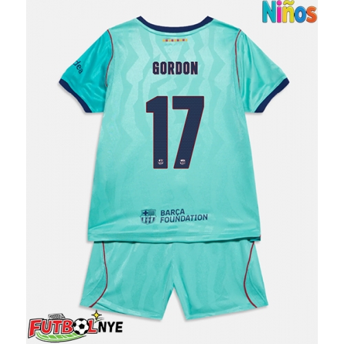 Camiseta Barcelona Anthony Gordon #17 Tercera Equipación para niños 2026-27 manga corta (+ pantalones cortos)